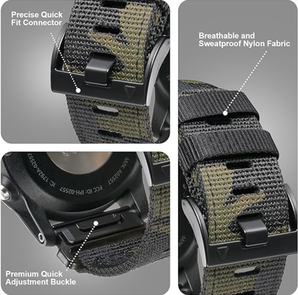 QuickFit 22mm 26mm Nylon Strap - Citizen Watch Promaster 评论和价格
