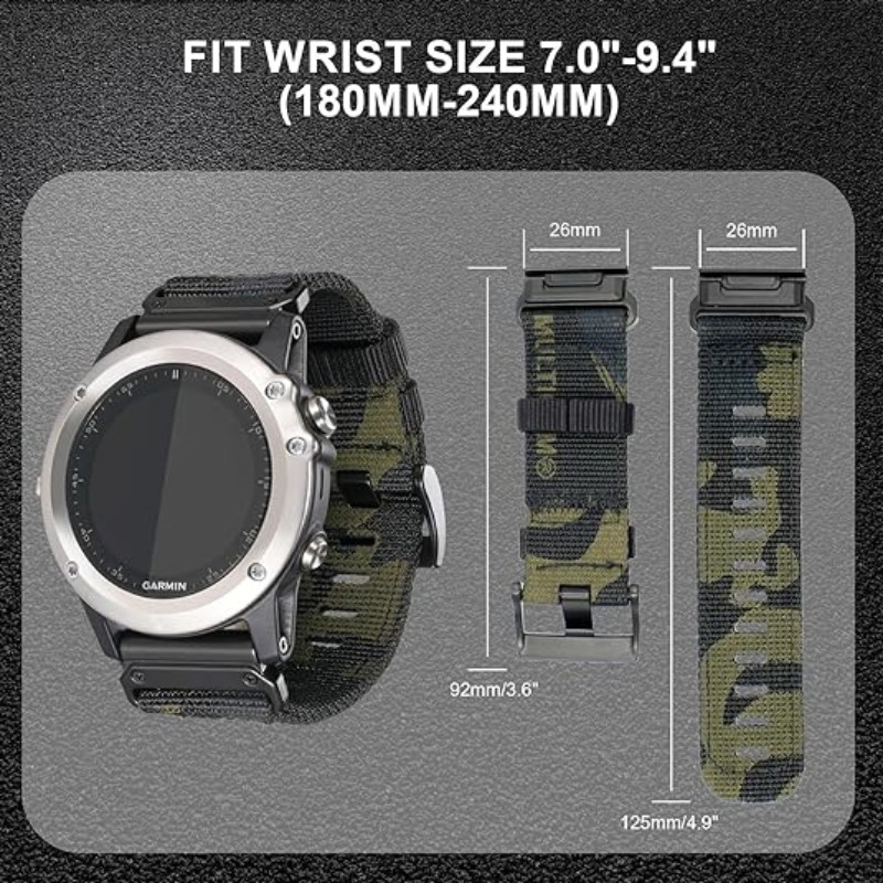 QuickFit 22mm 26mm Nylon Strap - Citizen Watch Promaster 评论和价格