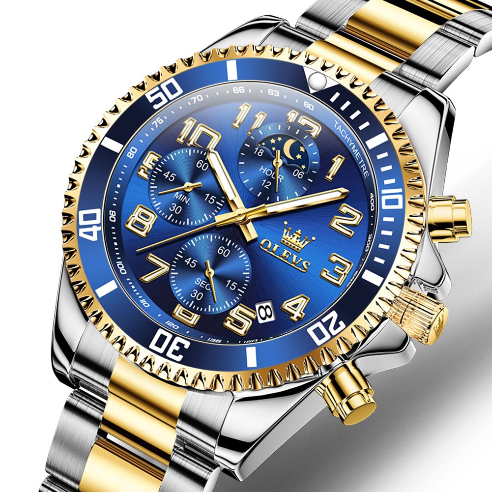 OLEVS New Chronograph Sports M - Rolex Watch Submariner 评论和价格