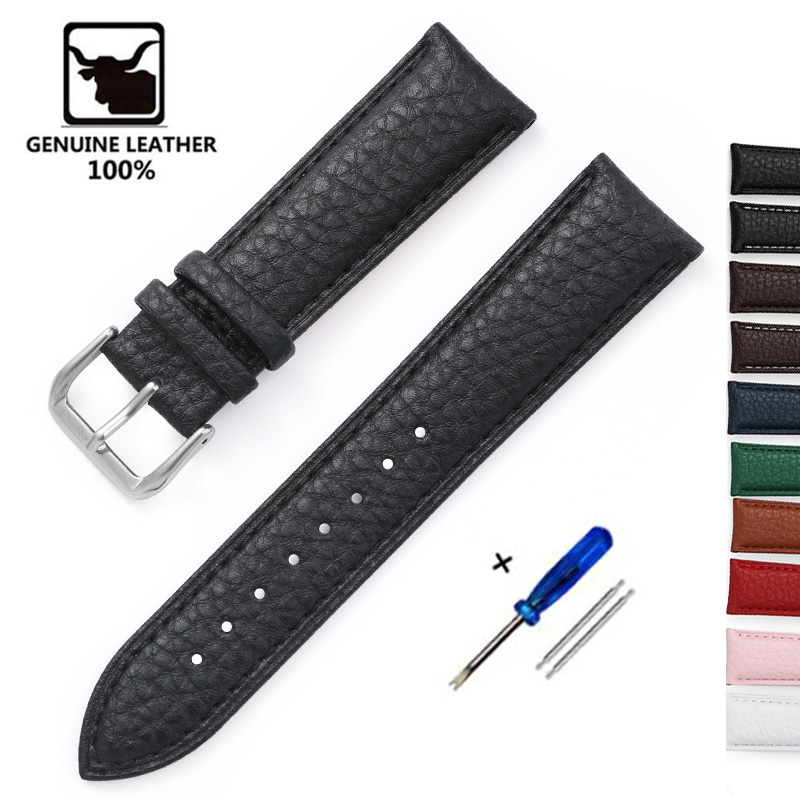 Litchi Pattern Soft Leather Wa - Nato Strap Nylon 评论和价格