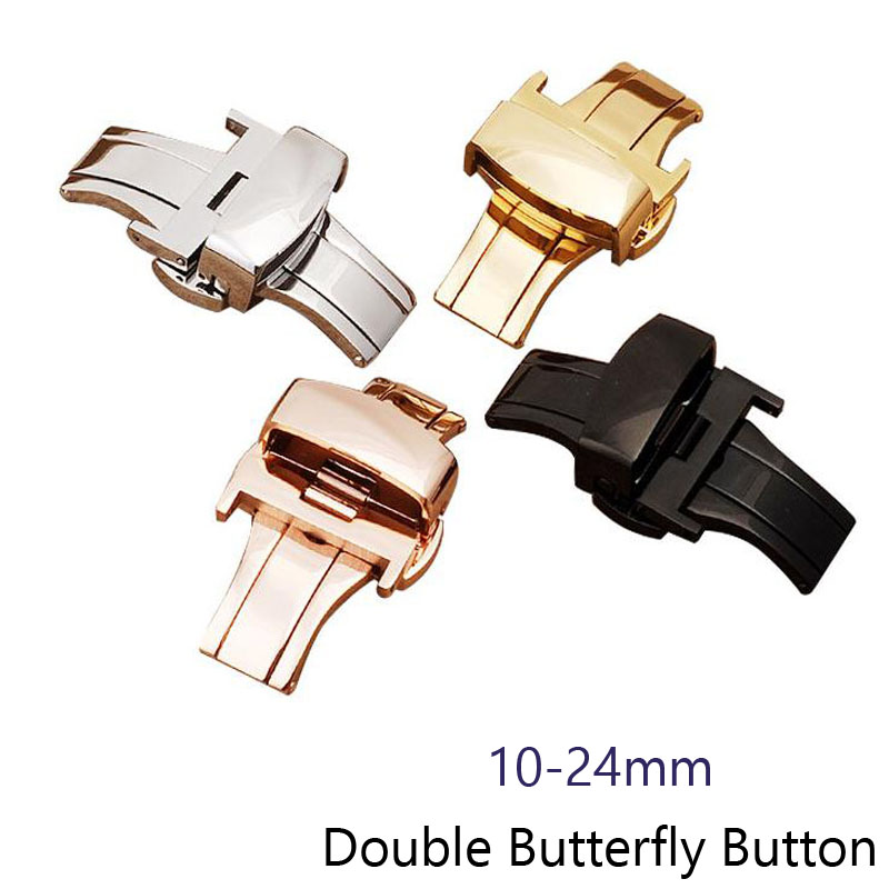 Automatic Double Click Butterf - Butterfly Clasp Deployant 评论和价格