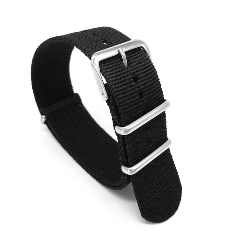 Black Nylon Strap for 16mm 18m - Nato Strap Nylon 评论和价格
