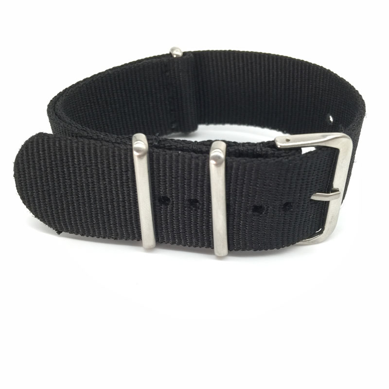 Black Nylon Strap for 16mm 18m - Nato Strap Nylon 评论和价格