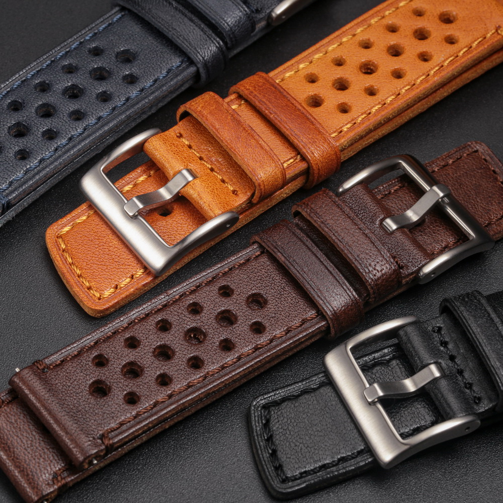 Hemsut Cowhide Watch Band Quic - Suede Strap Watch 评论和价格